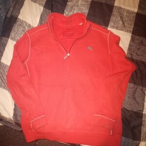 Tommy Bahama Men's Coral Zip-Up Sweater